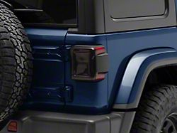 Tail Light Covers; Smoked (18-24 Jeep Wrangler JL w/ Factory LED Tail Lights)