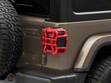 Tail Light Guards; Firecracker Red (18-25 Jeep Wrangler JL w/ Factory LED Tail Lights)