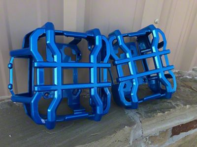 Tail Light Guards; Hydro Blue (18-25 Jeep Wrangler JL w/ Factory LED Tail Lights)