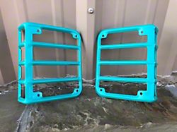Tail Light Guards; Tropical Breeze Teal (07-18 Jeep Wrangler JK)