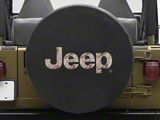 Jeep Licensed by TruShield Tan Camo Logo Tire Cover (87-06 Jeep Wrangler YJ & TJ)