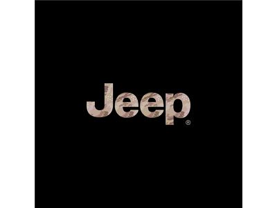 Jeep Licensed by TruShield Tan Camo Logo Tire Cover (87-06 Jeep Wrangler YJ & TJ)