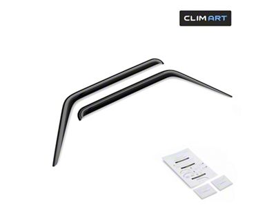 Tape-On Window Deflectors (07-18 Jeep Wrangler JK)