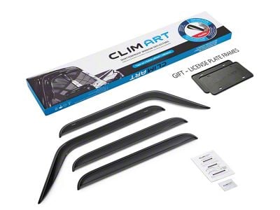 Tape-On Window Deflectors (18-25 Jeep Wrangler JL 4-Door)