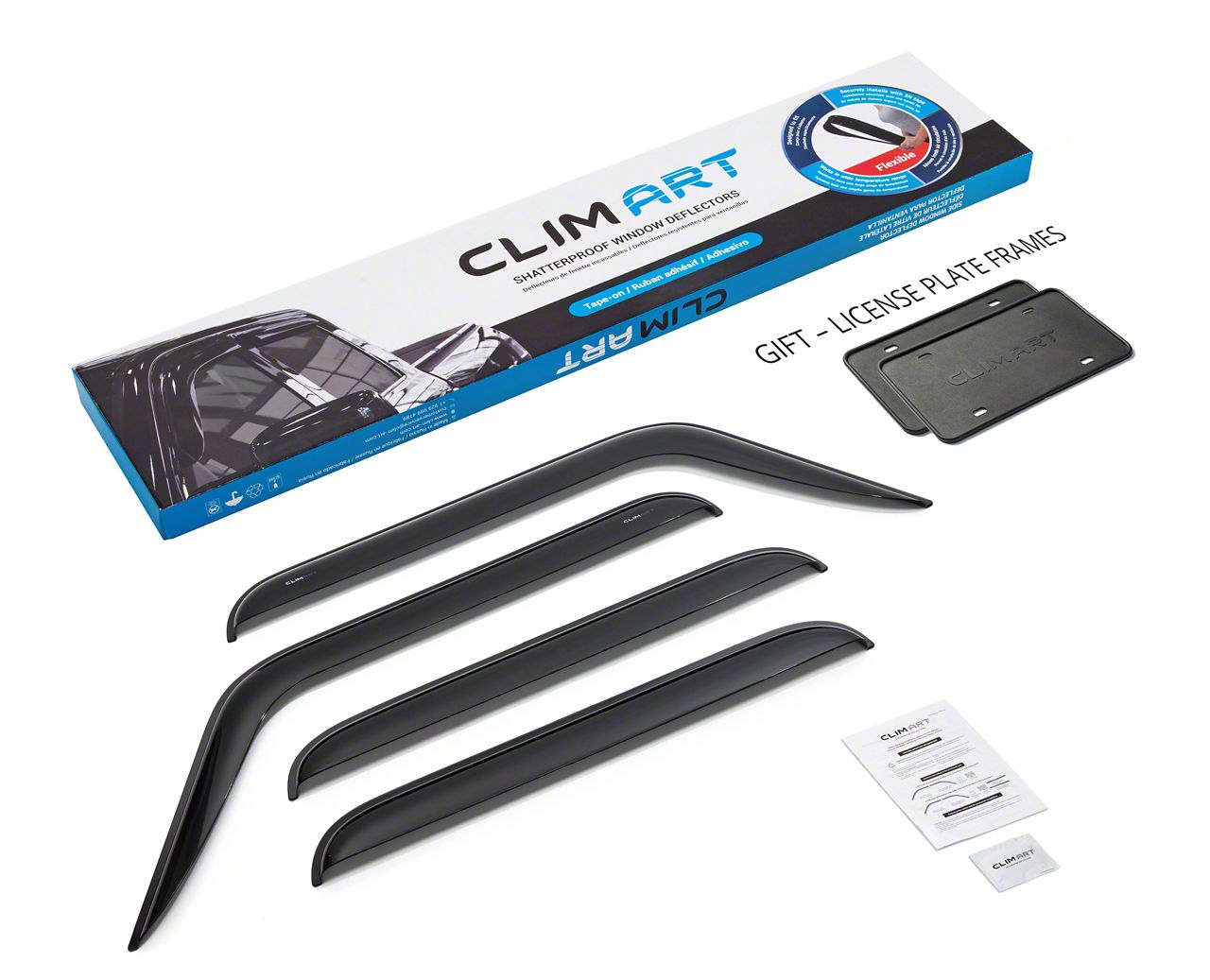 Jeep Commander Window Visors - 4pc Tape-On Rain Guards For 2006-2010 Models