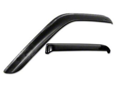 Tape-Onz Sidewind Deflectors; Front and Rear; Smoke (18-25 Jeep Wrangler JL 4-Door)