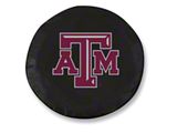 Texas A&M University Spare Tire Cover with Camera Port; Black (18-25 Jeep Wrangler JL)