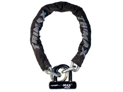 THEX Super Chain with 12mm Links and MAX40 Disc U-Lock; 5-Foot