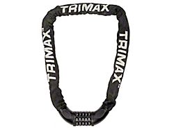 THEX Super Chain with Combo Lock and 6mm Hexagon Chain Links; 3-Foot