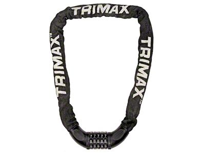 THEX Super Chain with Combo Lock and 6mm Hexagon Chain Links; 3-Foot