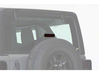 Third Brake Light Cover; Carbon Fiber Look (18-25 Jeep Wrangler JL)
