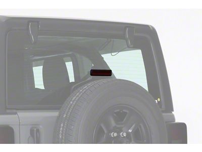 Third Brake Light Cover; Smoked (18-25 Jeep Wrangler JL)