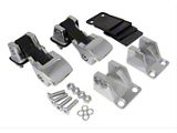TJ Style Hood Catch Kit; Stainless Steel (66-95 Jeep CJ5, CJ7 & Wrangler YJ)