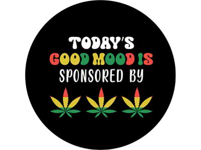 Todays Good Mood is Sponsored By Spare Tire Cover; Black (76-18 Jeep CJ7, Wrangler YJ, TJ & JK)