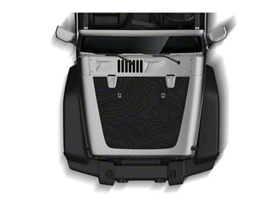 Topographic Hood Graphic (07-18 Jeep Wrangler JK)