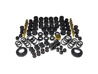 Total Bushing Kit; Black (97-06 Jeep Wrangler TJ)