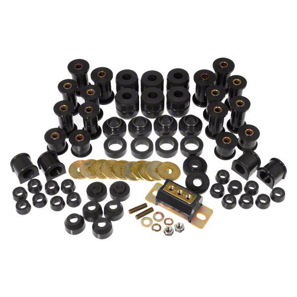 Jeep Wrangler Total Bushing Kit with Transmission Mount; Black (8795