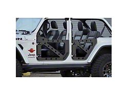 Trail Doors; Front and Rear; Bare Metal (18-25 Jeep Wrangler JL 4-Door)