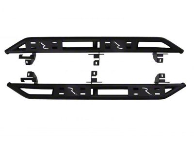 TrailCrawler Rock Slider Steps; Black (07-18 Jeep Wrangler JK 4-Door)