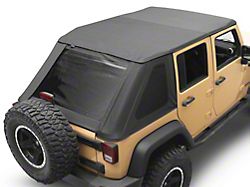 TrailView Frameless Fastback Soft Top; Black Diamond (07-18 Jeep Wrangler JK 2-Door)