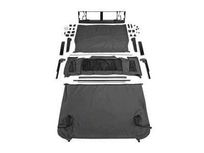 TrailView Tonneau Top; Black Diamond (07-18 Jeep Wrangler JK 2-Door)