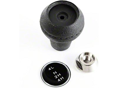 Transfer Case Shift Knob; Case Shift Knob Kit (80-86 Jeep CJ5 & CJ7)