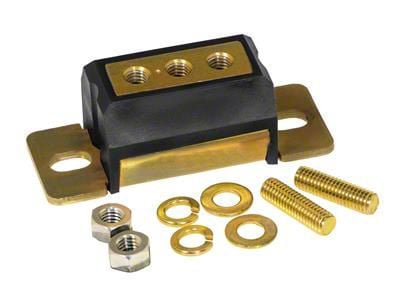 Transmission Mount Kit; Black (76-95 4.0L or 4.2L Jeep CJ7 & Wrangler YJ)