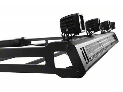 Traveler Hard Top Roof Rack with 4-Inch Cube Lights (07-18 Jeep Wrangler JK 4-Door)