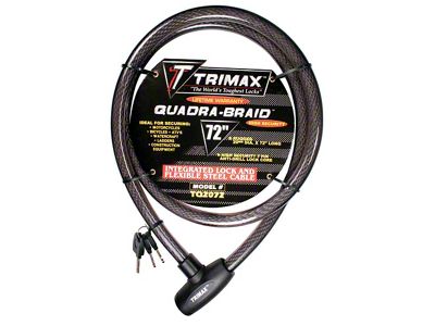 TRIMAFLEX Integrated Keyed Cable Lock; 6-Foo x 20mm