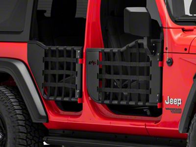 Barricade Tubular Matrix Doors with Mirrors (18-25 Jeep Wrangler JL 4-Door)