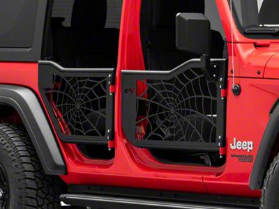 Barricade Tubular Spyder Web Doors with Mirrors (18-25 Jeep Wrangler JL 4-Door)
