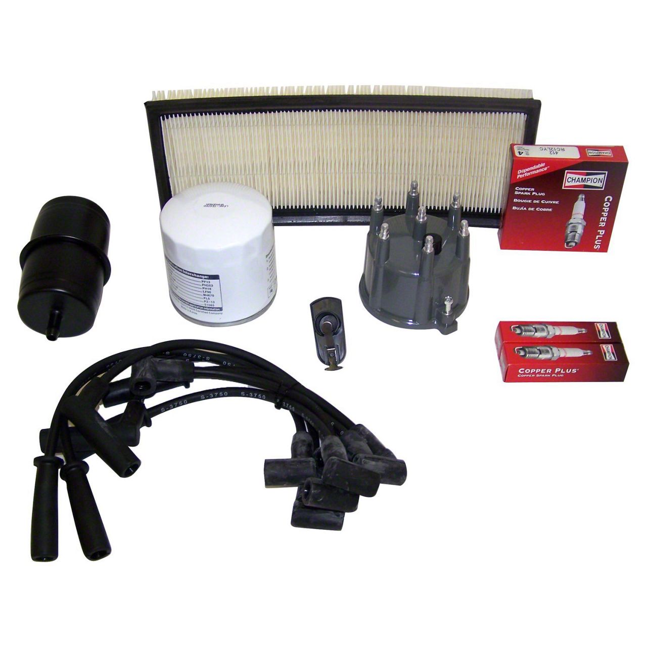 thumbnail image 2 of NGK Tune Up Filter Kit With Wires For 1987-1990 Jeep Wrangler YJ 4.2L – RPM1 2 of 4