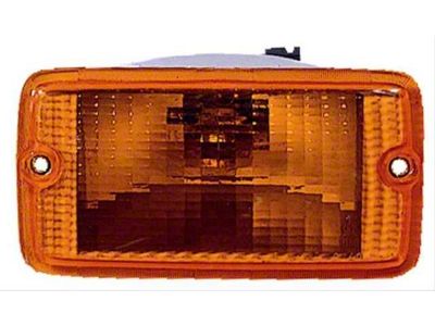 CAPA Replacement Turn Signal/Parking Light with Housing; Amber; Driver Side (97-06 Jeep Wrangler TJ)