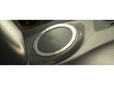 Tweeter Speaker Trim; Brushed; 2-Piece (07-18 Jeep Wrangler JK)