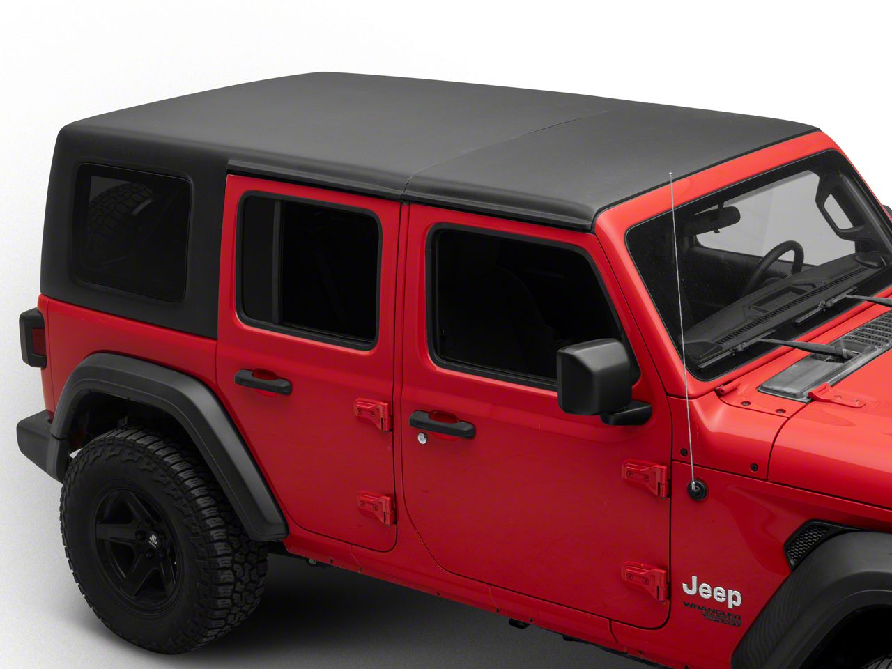 アシェット Jeep Jeep Wrangler Two-Piece Hard Top; Black (18-25 Jeep Wrangler