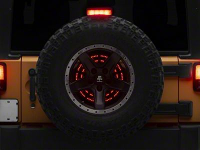 Typhoon Series 14-Inch Dual Ring Spare Tire Third Brake Light (07-18 Jeep Wrangler JK)