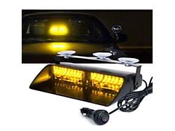 Undercover Series Windshield LED Strobe Lights with Suction Cups; Amber (Universal; Some Adaptation May Be Required)