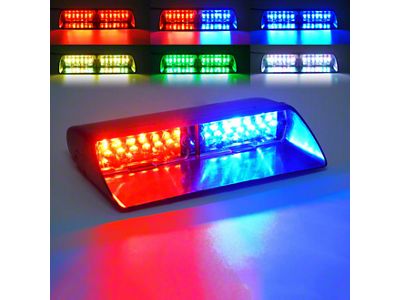 Undercover Series Windshield LED Strobe Lights with Suction Cups; RGB (Universal; Some Adaptation May Be Required)