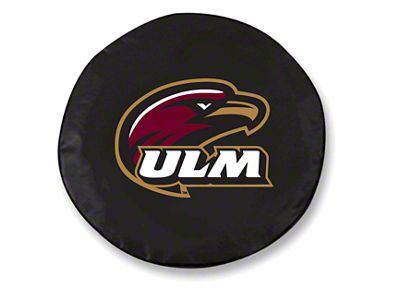 University of Louisiana at Monroe Spare Tire Cover with Camera Port; Black (18-25 Jeep Wrangler JL)