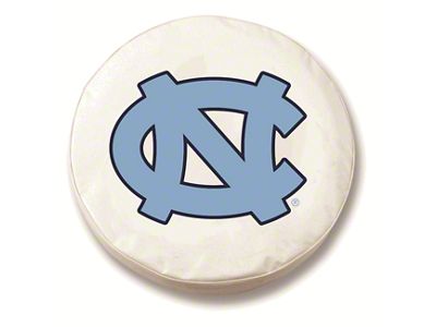 University of North Carolina Spare Tire Cover with Camera Port; White (18-25 Jeep Wrangler JL)
