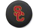 University of Southern California Spare Tire Cover with Camera Port; Black (18-25 Jeep Wrangler JL)