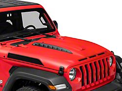 Unleash Series Hood with Functional Air Vents; Unpainted (18-25 Jeep Wrangler JL)