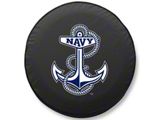 U.S. Naval Academy Spare Tire Cover with Camera Port; Black (18-25 Jeep Wrangler JL)