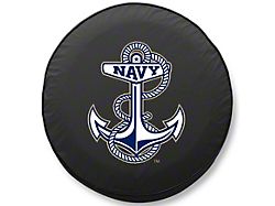 U.S. Naval Academy Spare Tire Cover with Camera Port; Black (18-25 Jeep Wrangler JL)