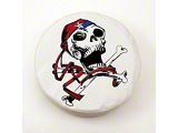 USA Pirate Spare Tire Cover with Camera Port; White (18-25 Jeep Wrangler JL)