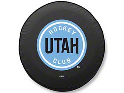 Utah Hockey Club Spare Tire Cover with Camera Port; Black (18-25 Jeep Wrangler JL)