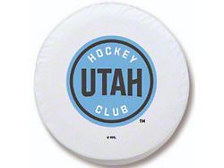 Utah Hockey Club Spare Tire Cover with Camera Port; White (18-25 Jeep Wrangler JL)