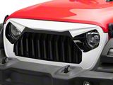 American Modified Vader Grille with Mesh; White and Black (18-26 Jeep Wrangler JL)