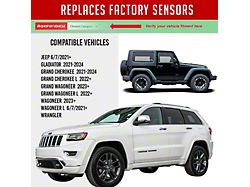 Valve Stem-Mounted TPMS Sensors with Rubber Valve; Set of Five (6/8/21-26 Jeep Wrangler JL)