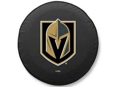 Vegas Golden Knights Spare Tire Cover; Black (66-18 Jeep CJ5, CJ7, Wrangler YJ, TJ & JK)